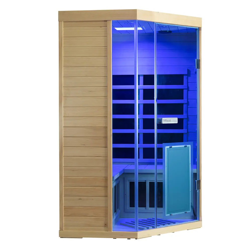 SH07 2 to 3 Person FAR Infrared Sauna in Hemlock