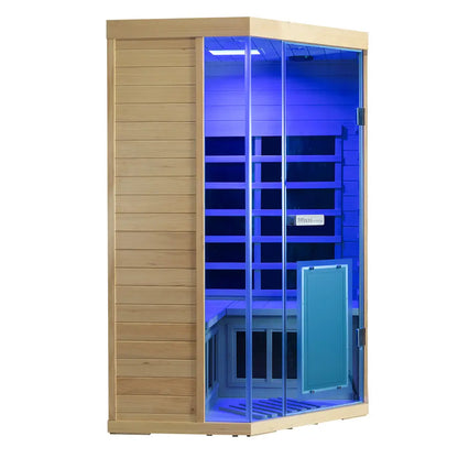 SH07 2 to 3 Person FAR Infrared Sauna in Hemlock
