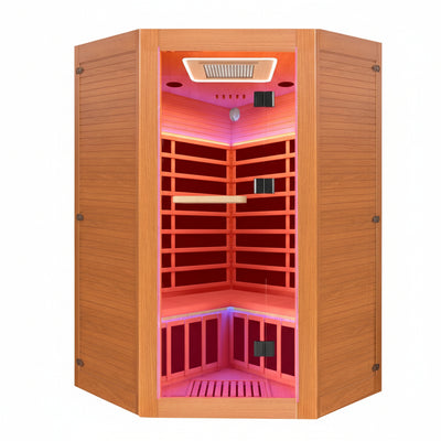 2 to 3 Person Infrared Sauna with Bluetooth with LED Lighting
