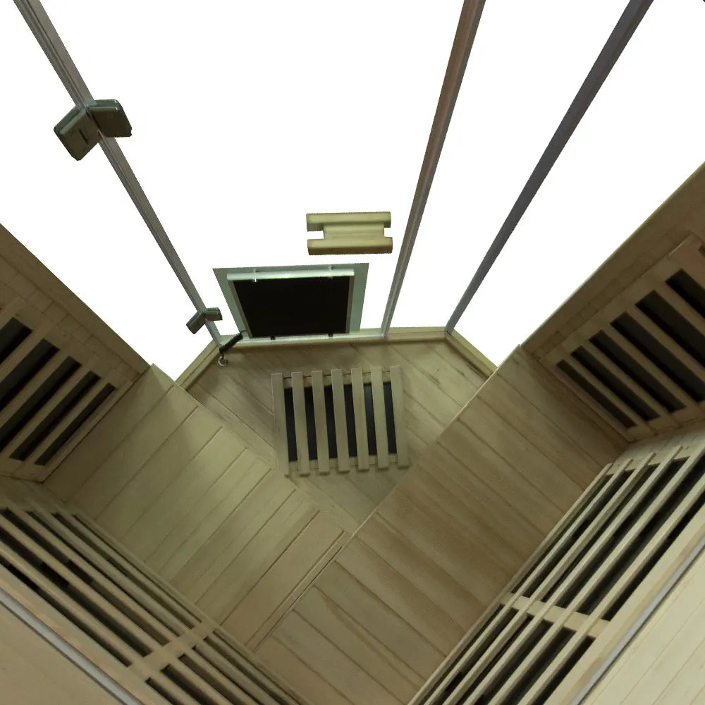SH07 2 to 3 Person FAR Infrared Sauna in Hemlock