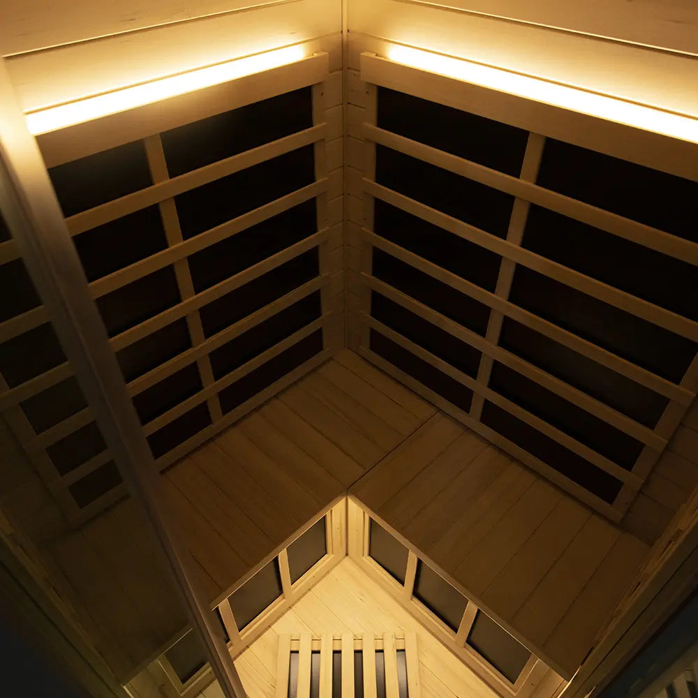 SH07 2 to 3 Person FAR Infrared Sauna in Hemlock