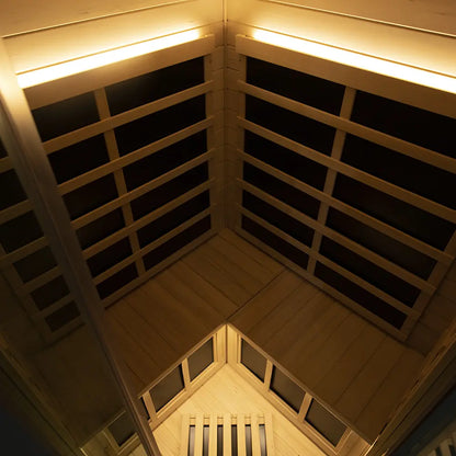 SH07 2 to 3 Person FAR Infrared Sauna in Hemlock
