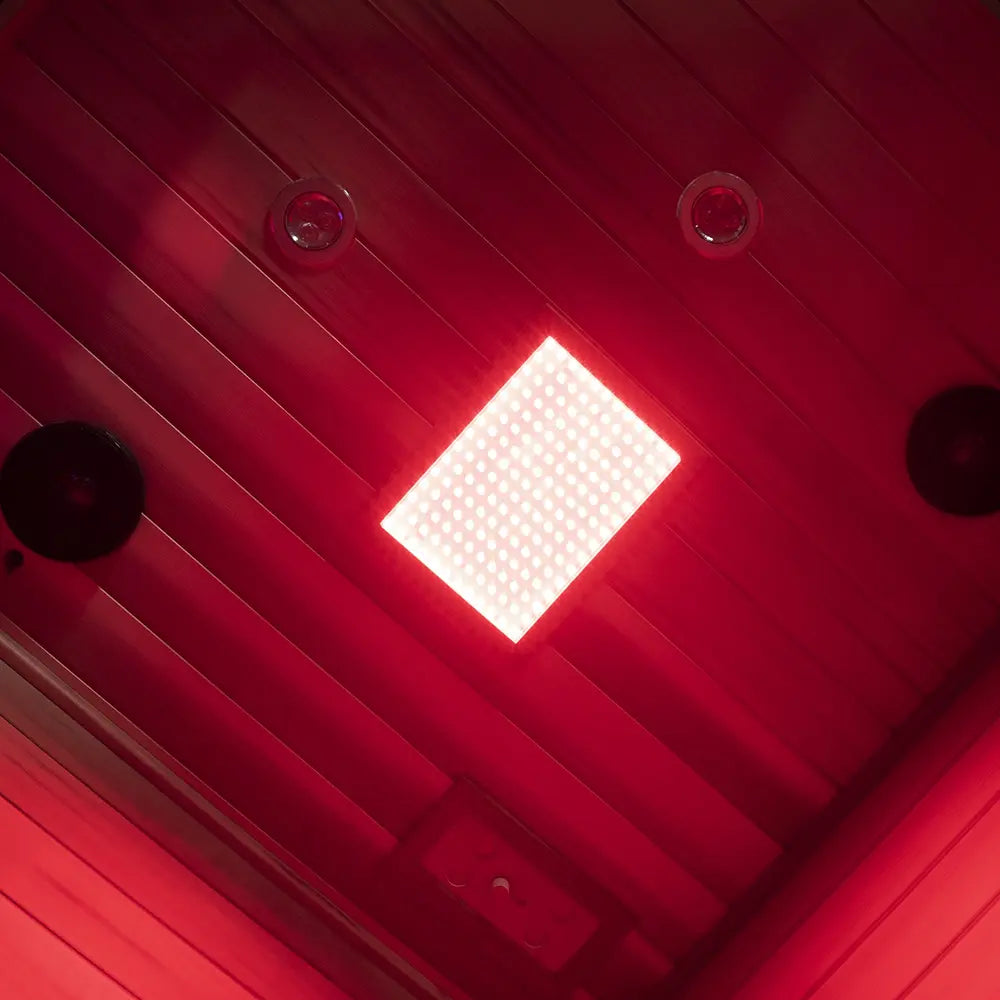 SR07 2 to 3 Person FAR Infrared Sauna in Red Cedar