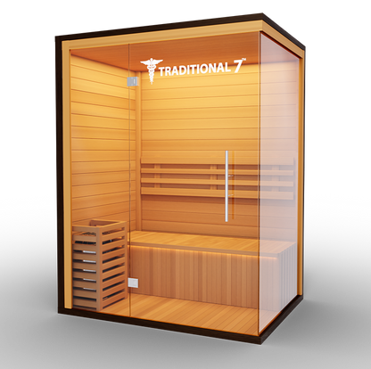 Traditional 7 3 Person Home Steam Sauna