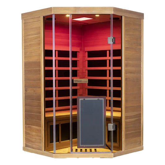 SR07 2 to 3 Person FAR Infrared Sauna in Red Cedar