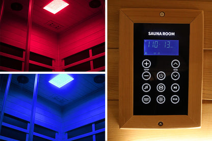 SR07 2 to 3 Person FAR Infrared Sauna in Red Cedar