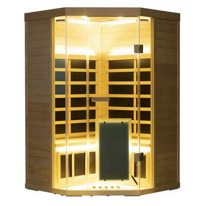 SH07 2 to 3 Person FAR Infrared Sauna in Hemlock