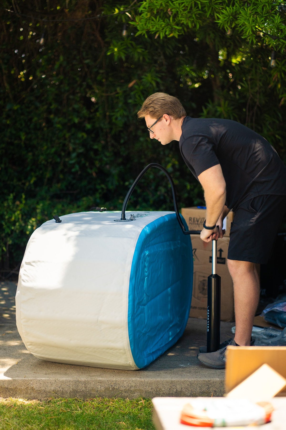 RevX Inflatable Tub Deluxe Cold Plunge Tub