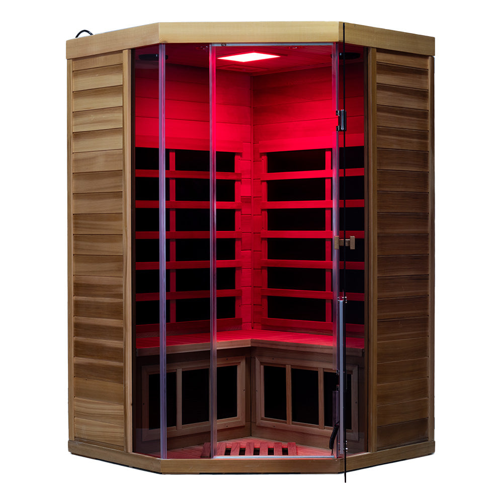 SR07 2 to 3 Person FAR Infrared Sauna in Red Cedar
