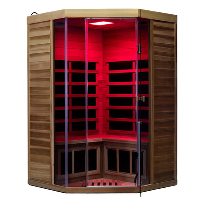 SR07 2 to 3 Person FAR Infrared Sauna in Red Cedar