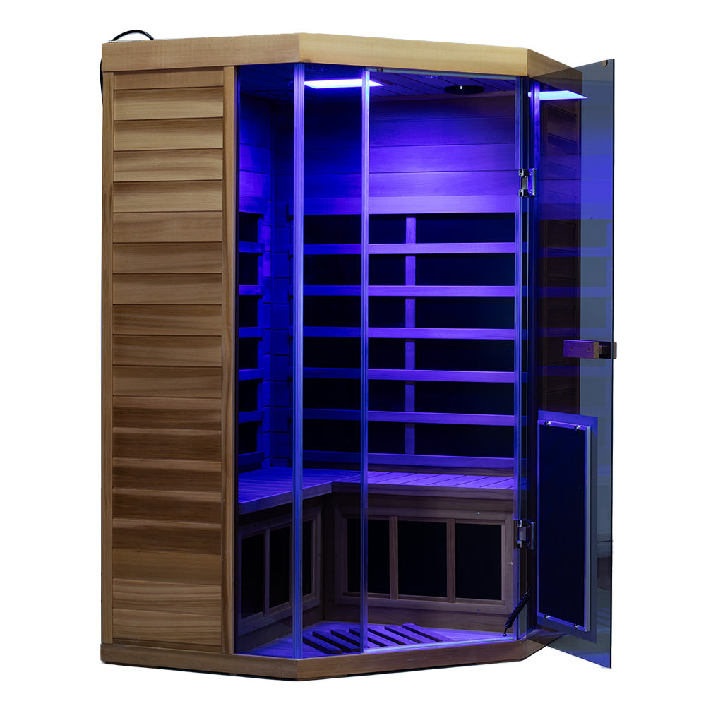 SR07 2 to 3 Person FAR Infrared Sauna in Red Cedar