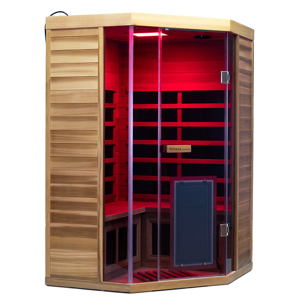 SR07 2 to 3 Person FAR Infrared Sauna in Red Cedar