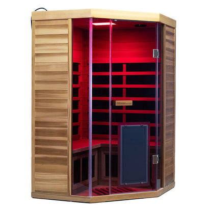 SR07 2 to 3 Person FAR Infrared Sauna in Red Cedar