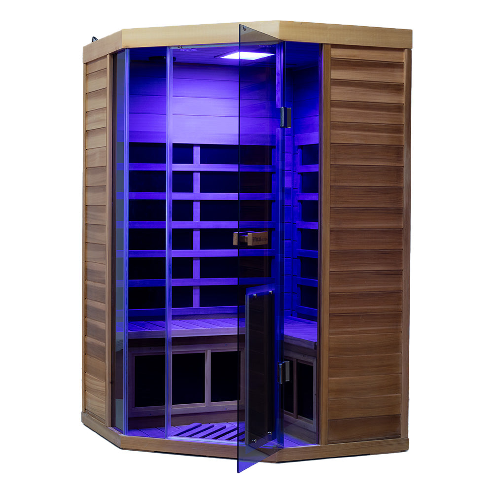 SR07 2 to 3 Person FAR Infrared Sauna in Red Cedar