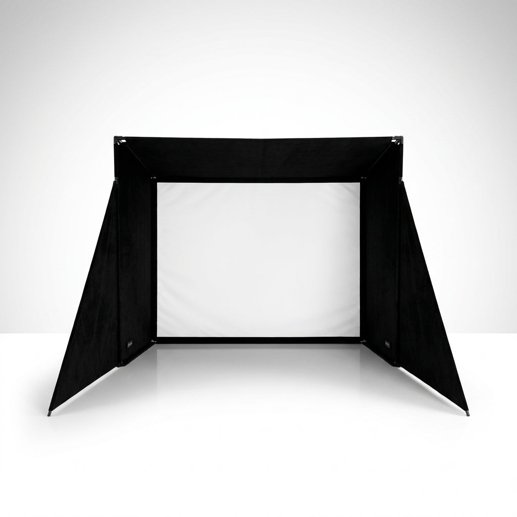 Simbox Golf Simulator Enclosure - 7 Sizes Available — Studio Shot