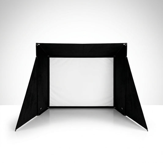 Simbox Golf Simulator Enclosure - 7 Sizes Available — Studio Shot