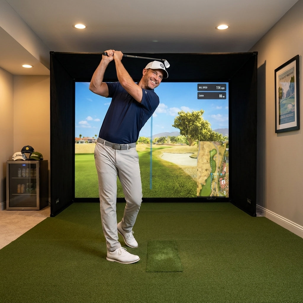 Simbox Golf Simulator Enclosure - 7 Sizes Available — Lifestyle