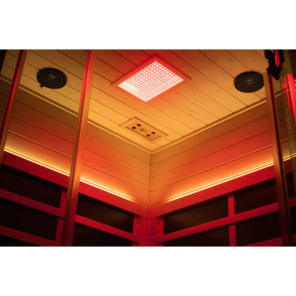 SR07 2 to 3 Person FAR Infrared Sauna in Red Cedar