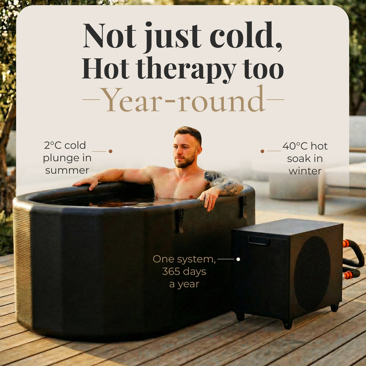 Nicebeam Cryo Pro 216 Gallon Cold Plunge Tub