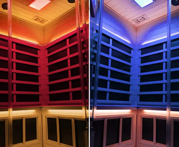 SH07 2 to 3 Person FAR Infrared Sauna in Hemlock