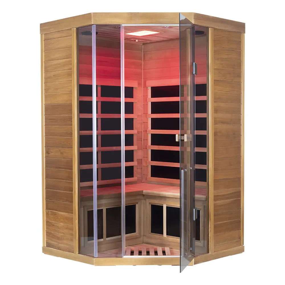 SR07 2 to 3 Person FAR Infrared Sauna in Red Cedar