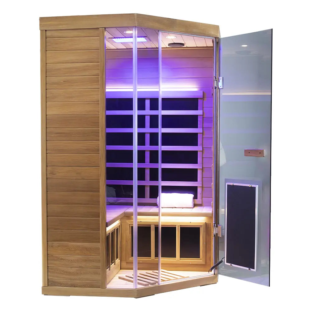 SR07 2 to 3 Person FAR Infrared Sauna in Red Cedar