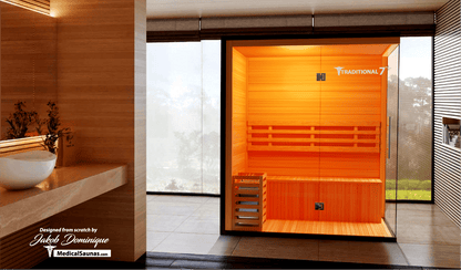 Traditional 7 3 Person Home Steam Sauna
