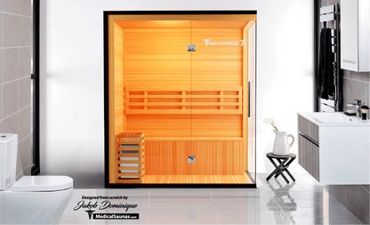 Traditional 7 3 Person Home Steam Sauna