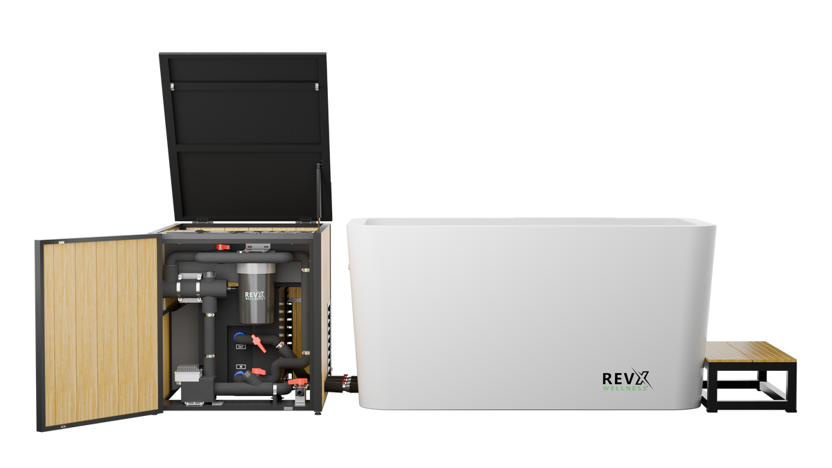 RevX Acrylic X Tub Cold Plunge with LUX Chiller & Filtration System