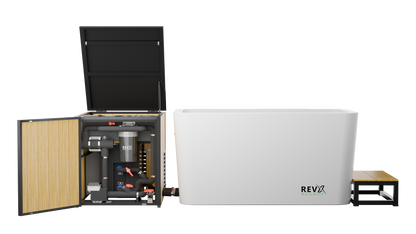 RevX Acrylic X Tub Cold Plunge with LUX Chiller & Filtration System