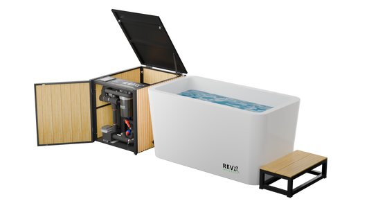 RevX Acrylic X Tub Cold Plunge with LUX Chiller & Filtration System