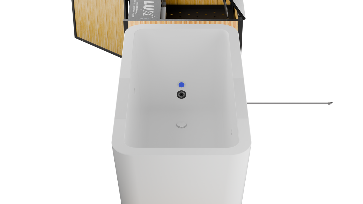 RevX Acrylic X Tub Cold Plunge with LUX Chiller & Filtration System