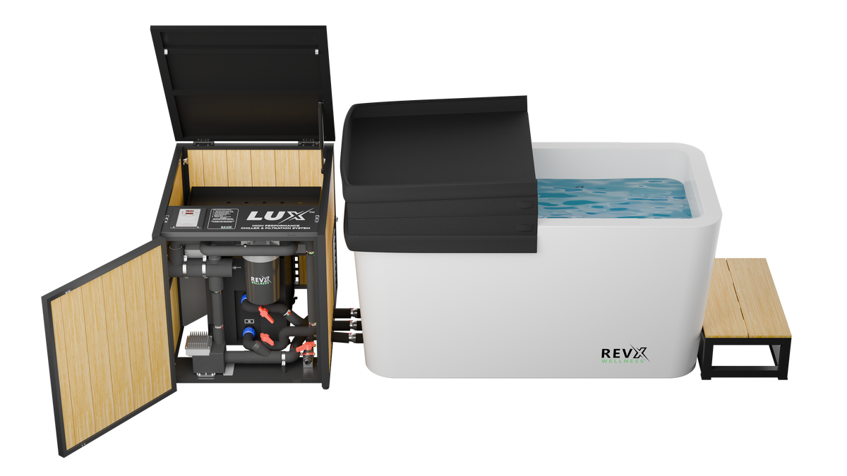 RevX Acrylic X Tub Cold Plunge with LUX Chiller & Filtration System