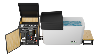 RevX Acrylic X Tub Cold Plunge with LUX Chiller & Filtration System
